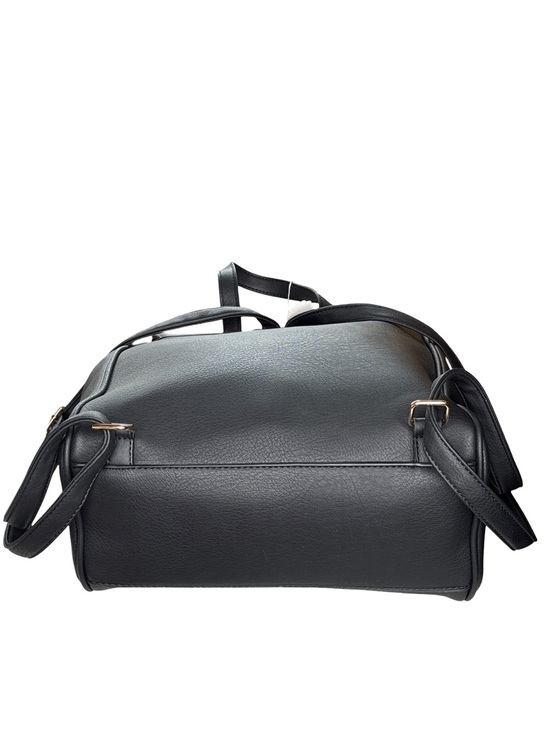 Black Vegan Leather Top-Handle Backpack NWT main image 6